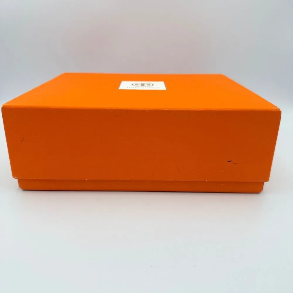 Tory Burch Orange Gift Box Storage Keepsake Packaging Empty 9 3/8 x 8 x 3 3/8